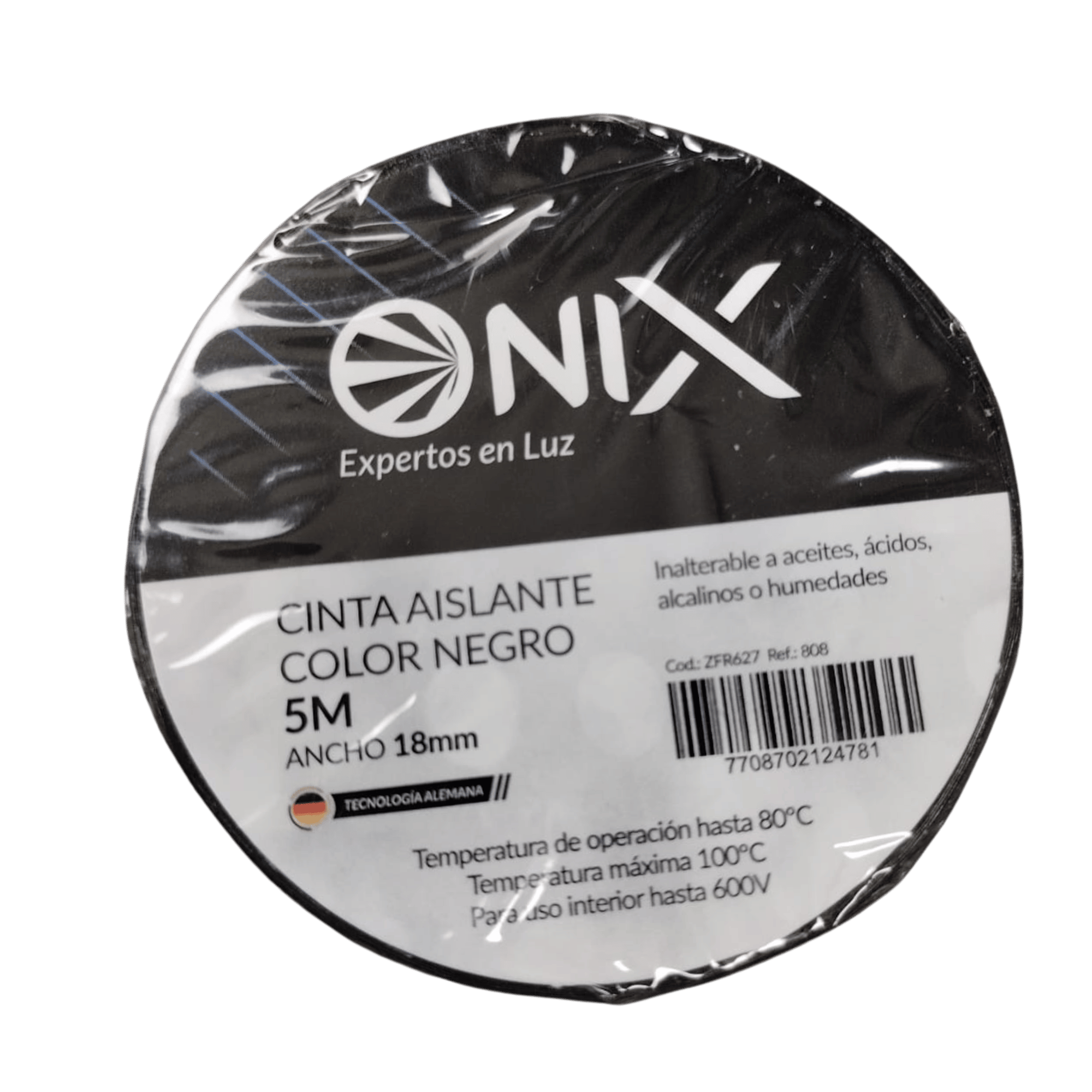 CINTA AISLANTE ONIX 5M NEGRA